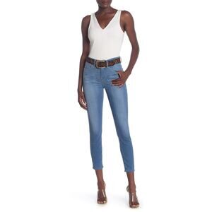 Good American Good Legs Blue Crop Skinny Jeans